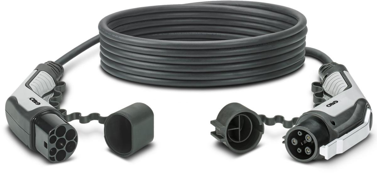Laddkabel T1-T2, 1-fas - LADDKABEL T1PC 1F20A250V 6M S EVC-T1-PC-20A250V6M-S