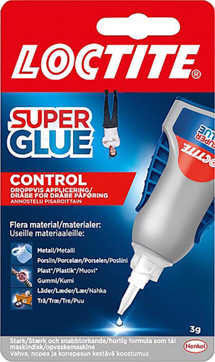 Snabblim Super Glue Control - SNABBLIM LOCTITE SUPER GLUE CONTROL 3 GRAM
