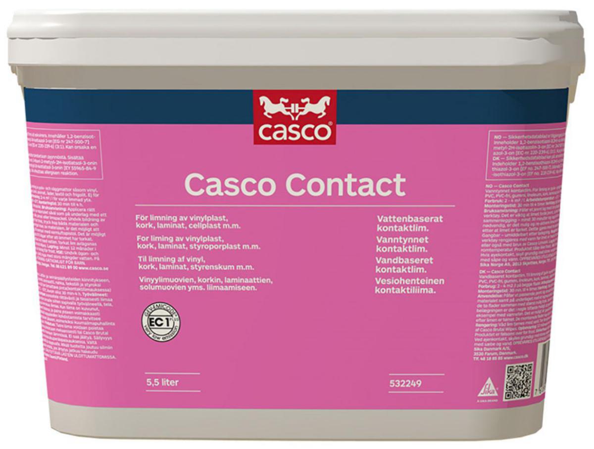 Kontaktlim Casco Contact - KONTAKTLIM CASCO CONTACT 5,5 LITER VATTENBASERAT