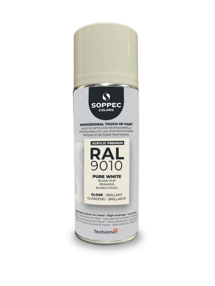 Industrifärg Soppec Colors RAL Acrylic Premium - INDUSTRIFÄRG AKRYL SOPPEC RAL 9010 VIT 400 ML
