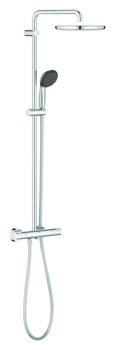 Takdusch/handdusch med termostatblandare, Grohe Vitalio Start - TAKDUSCH GROHE VITALIO START 250 BLANDARE 150C/C KROM
