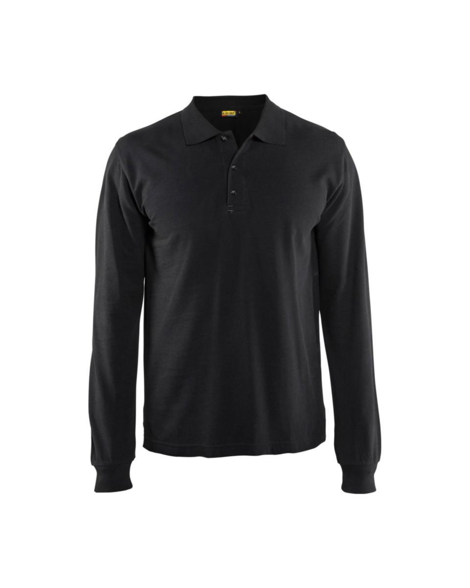 Pikétröja Blåkläder 3388-1050 - LÅNGÄRMAD PIKÉ BLK 3388-1050 SVART STL 2XL