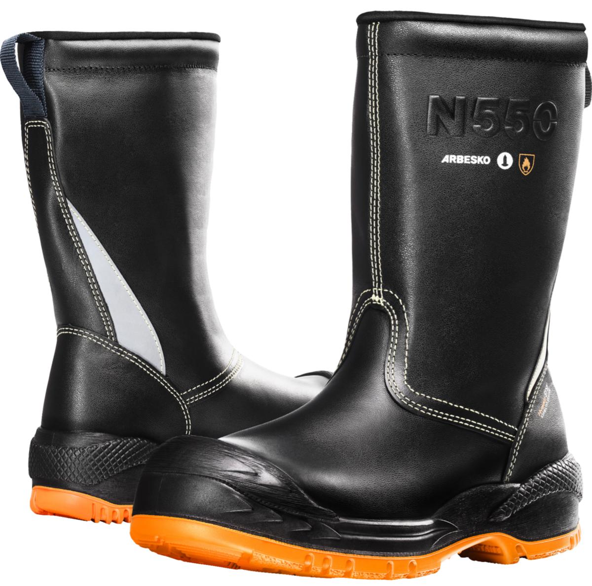 Skyddsstövel Arbesko 550 - SKYDDSTÖVEL ARBESKO 550 S3 SVART/ORANGE STL 47