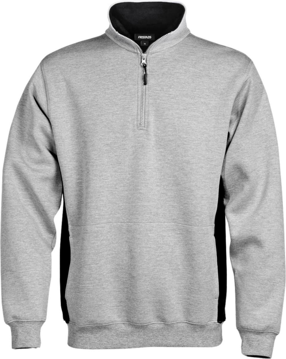 Tröja Fristads 1705 - TRÖJA FR CODE-1705 DF HALVZIP GRÅ/SVART STL S