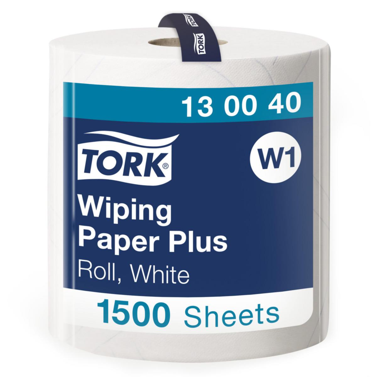 Avtorkningspapper Tork Plus W1 - TORKRULLE AVTORKNINGSPAPPER W1 PLUS QUICK DRY 510M/RL 130040