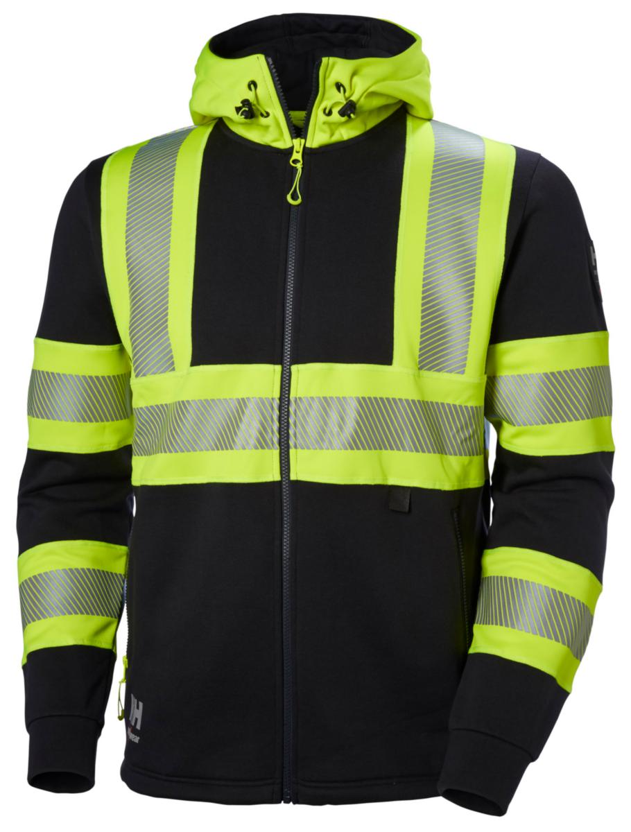 Huvtröja varsel ICU Helly Hansen - HOODTRÖJA HH 79273-369 GUL VARSEL ICU KL1 STL XXL