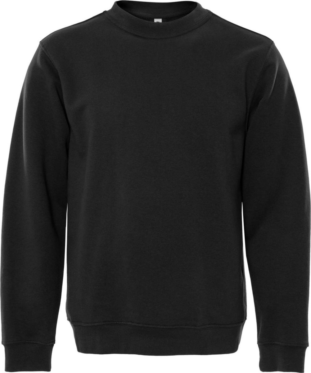 Sweatshirt Fristads 1734 SWB - SWEATSHIRT CODE-1734 90 SVART RUND HALS STL S