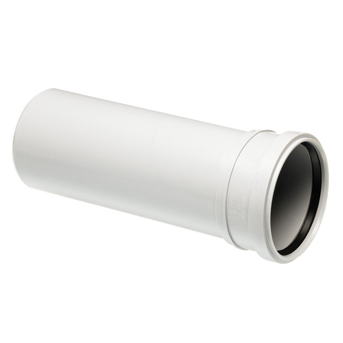 Rör 1muff 0.25M Decibel, Uponor - DECIBEL RÖR 1 MUFF 110 0.25M UPONOR