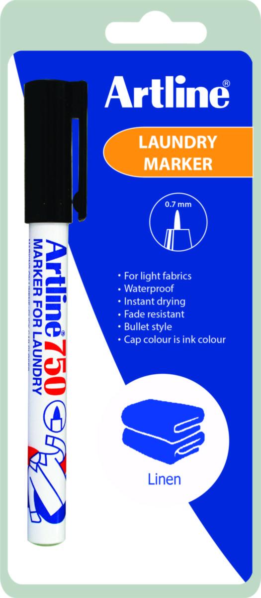 Märkpenna Artline 750 - MÄRKPENNA ARTLINE 750 (SB) SVART 0.7MM SPETS TVÄTTMÄRK