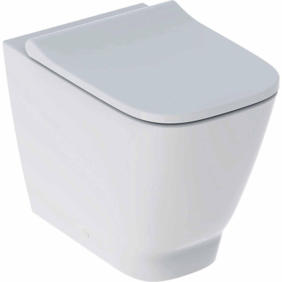 WC-skål Smyle Square, Geberit - GEBERIT SMYLE SQUARE WC-SKÅL GOLV. RIMFREE. MED WC-SITS