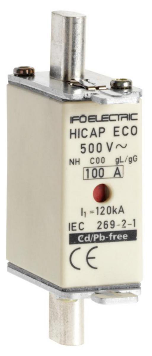Ifö Hicap, ECO, gG, storlek 000, 500V - KNIVSÄKR.ECO 35A/000(C00) gLgG 500V
