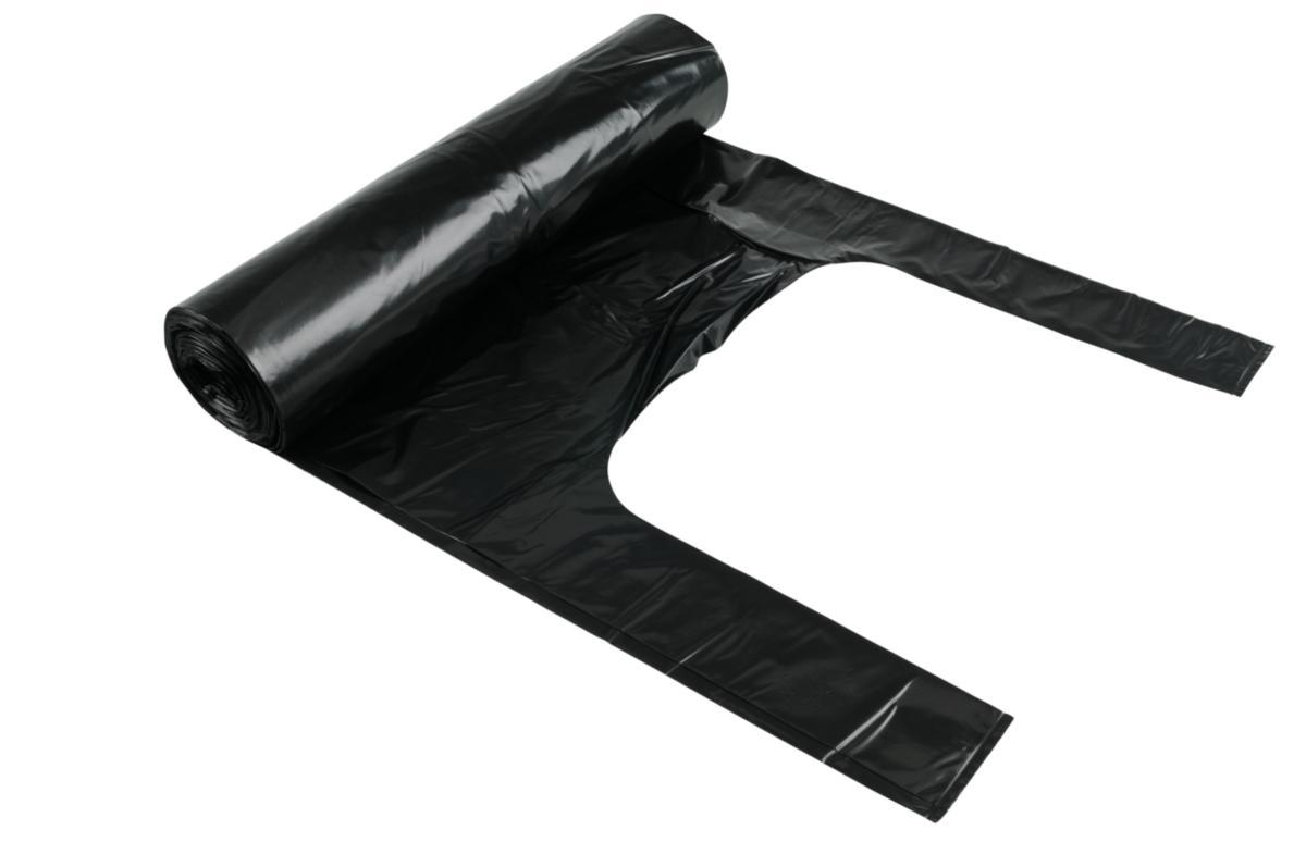 Sopsäck plast med knythandtag - SOPSÄCK PLAST 125L SVART KNYT- HANDTAG 10ST/RLE (REGRANULAT)