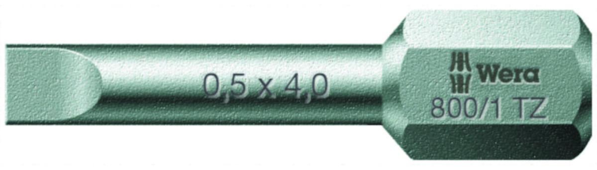 Bits Wera 800/1 TZ för raka spår - BITS WERA 800/1 TZ 1,6X8 LÄNGD 25MM