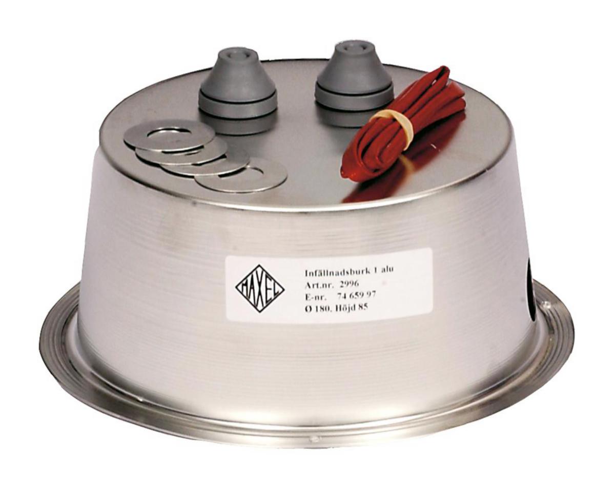 Säkerhetsbox för downlights - INFÄLLNADSBURK 1 ALU 2996 H=85 D=180 d=160