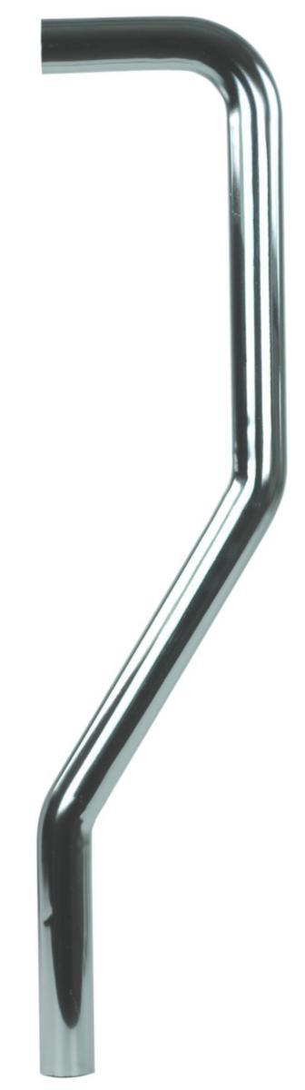 Avloppsrör för tvättställ, för 32 mm:s rör, S-bockat - GOLVRÖR S-TYP 150X610 KROM