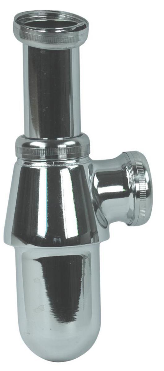 Pungvattenlås av metall, G32 (1¼") inv gg, för 32 mm:s rör - VATTENLÅS KROM INV GG 11/4