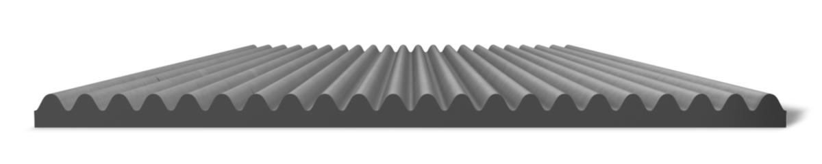 Gummimatta smalräfflad - GUMMIMATTA SMALRÄFF M9 (*0) 1200X3.0MM SVART