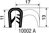 CLIPSPROFIL 10015 EPDM 1-4.0MM SVART 25M/FÖRP