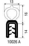 CLIPSPROFIL 10015 EPDM 1-4.0MM SVART 25M/FÖRP