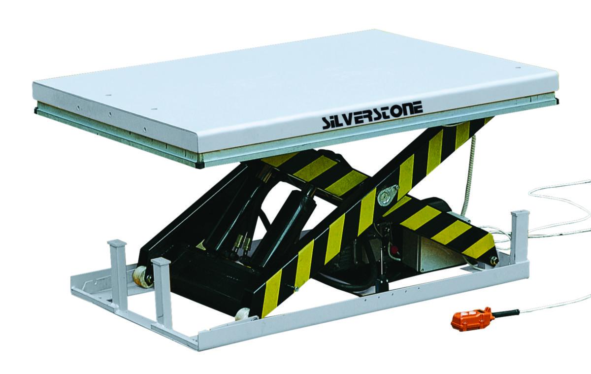 Lyftbord Silverstone elektro-hydrauliskt HW - LYFTBORD SILVERSTONE HW2001 ENKELSAX 850X1300 2000KG
