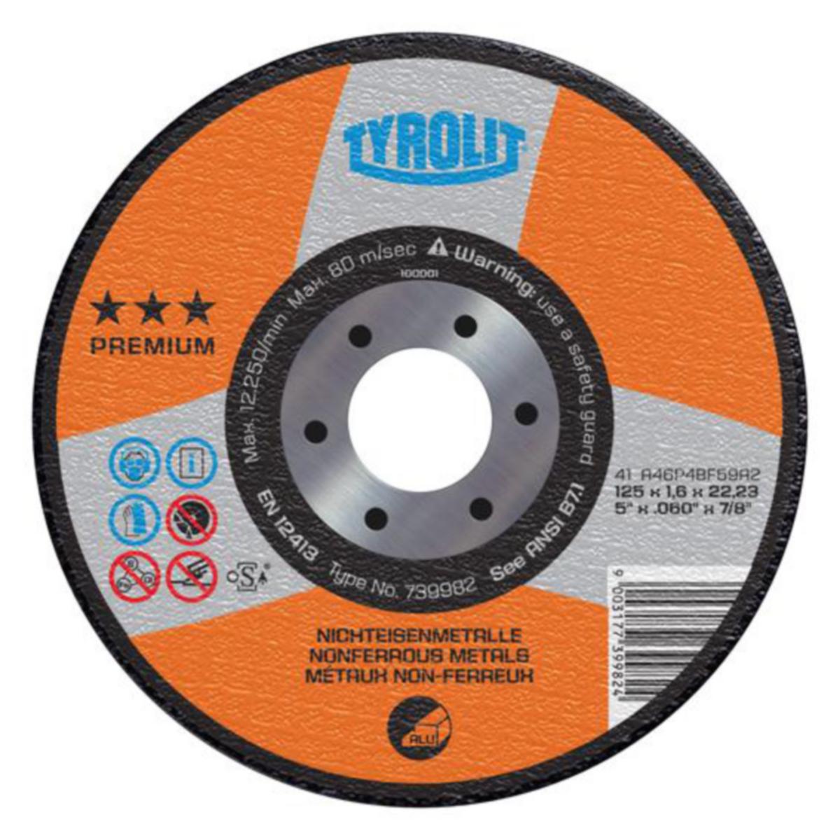 Kapskiva Tyrolit Premium*** - KAPSKIVA TYROLIT PREMIUM ALU 230X2.5X22 A30-P4BF59A2 41F