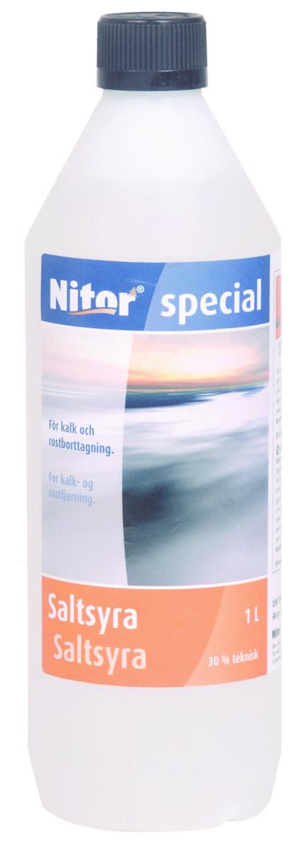 Avkalkningsmedel Saltsyra Nitor - AVKALKNINGSMEDEL SALTSYRA 30% NITOR 1 L 203057
