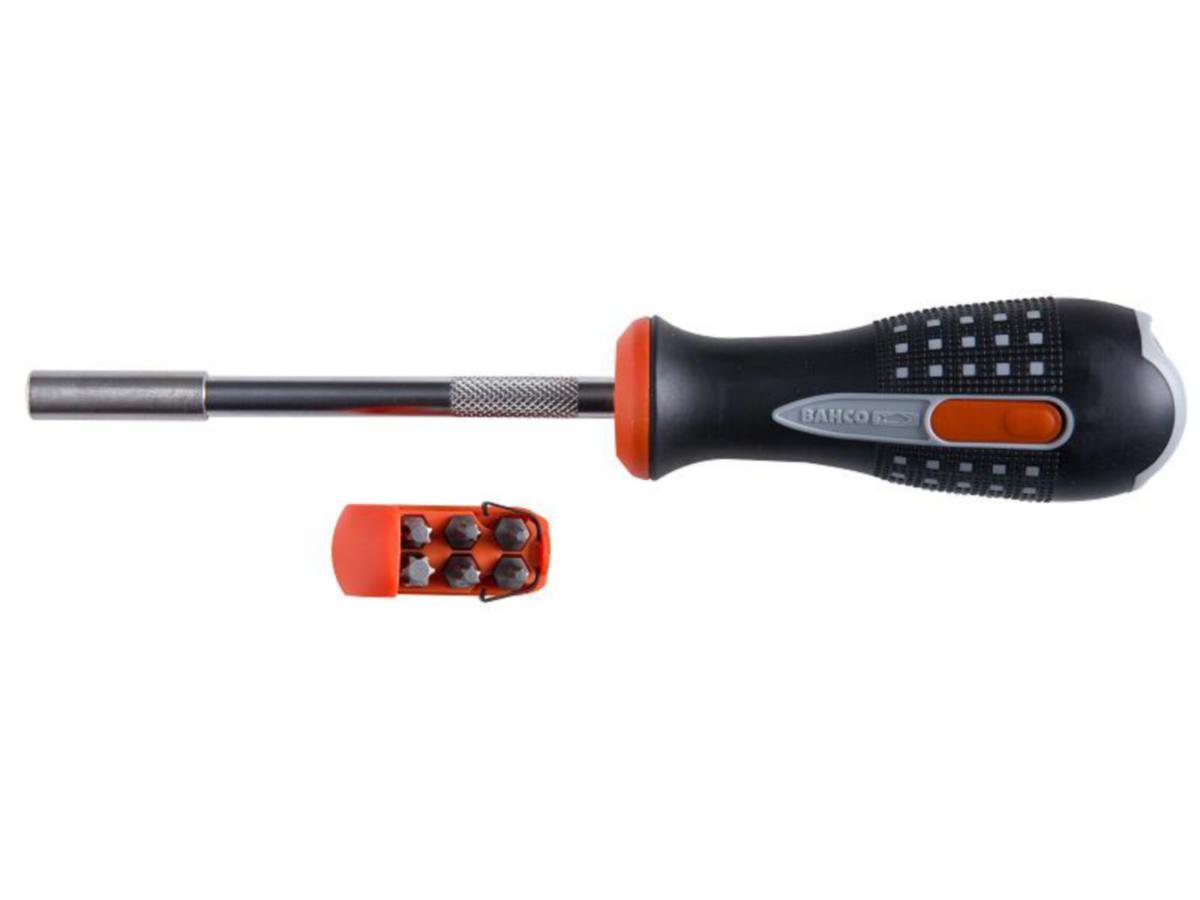 Bitsskruvmejsel Bahco 808050–Torx - BITSSKRUVMEJSEL BAHCO 808050 TORX INKL 6 BITS