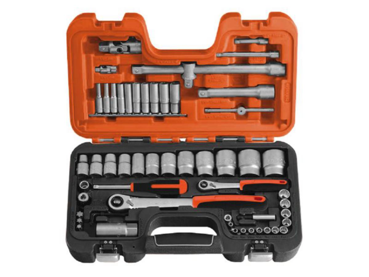 Hylsnyckelsats Bahco S560, 1/4", 1/2" 56 delar - HYLSNYCKELSATS BAHCO S560 1/4, 1/2  56 DELAR