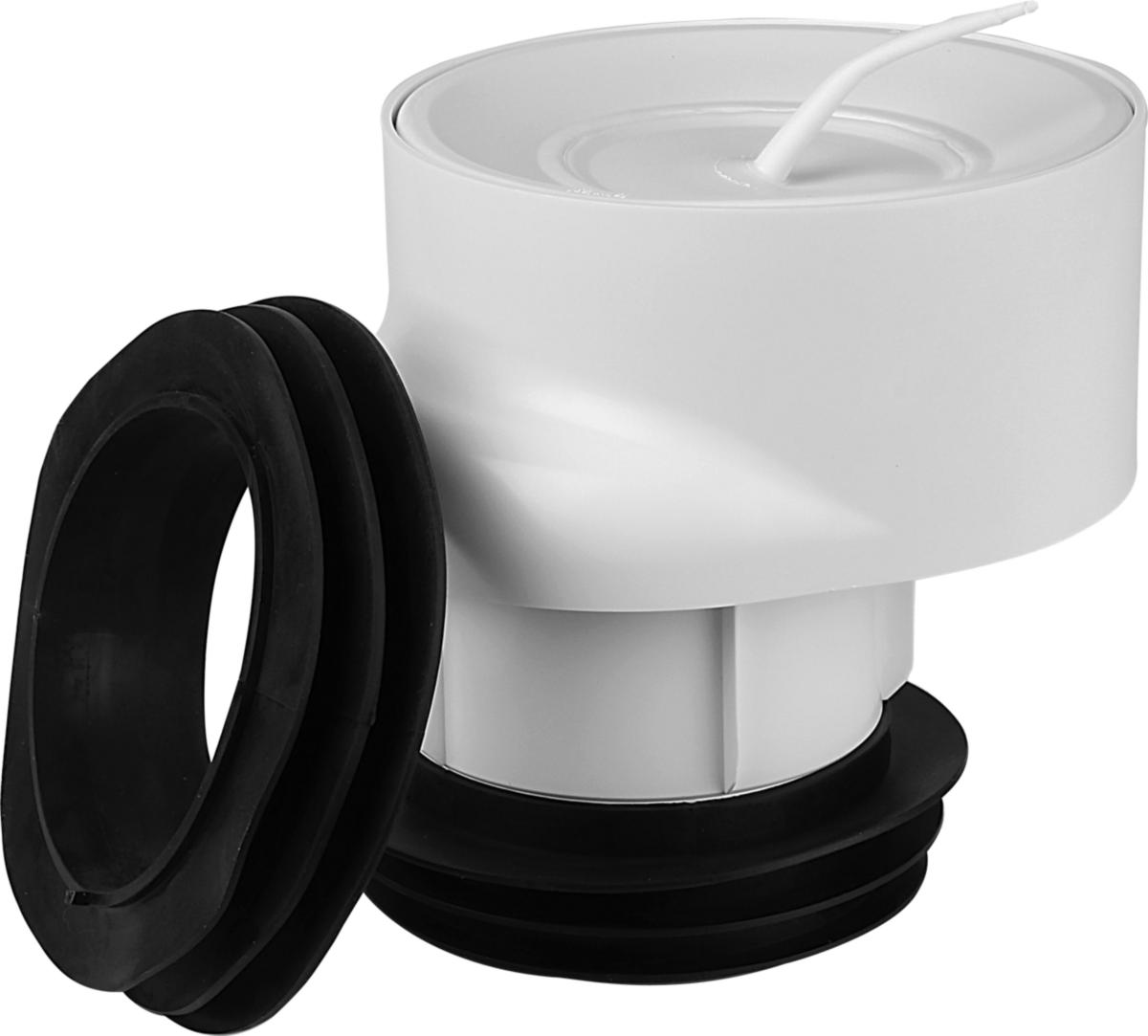 Avloppsstos för WC excentrisk, offset 30 mm, Faluplast - WC-STOS EXC 30MM T PVC PP MA MUFF&SLÄTÄND 118MM INV 2316850
