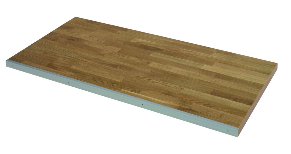 Tunga bordsskivor, Arbetsbord GBP tungt - BORDSSKIVA TUNG 2000X600X40MM PLÅT MED BLÅ KANTLIST