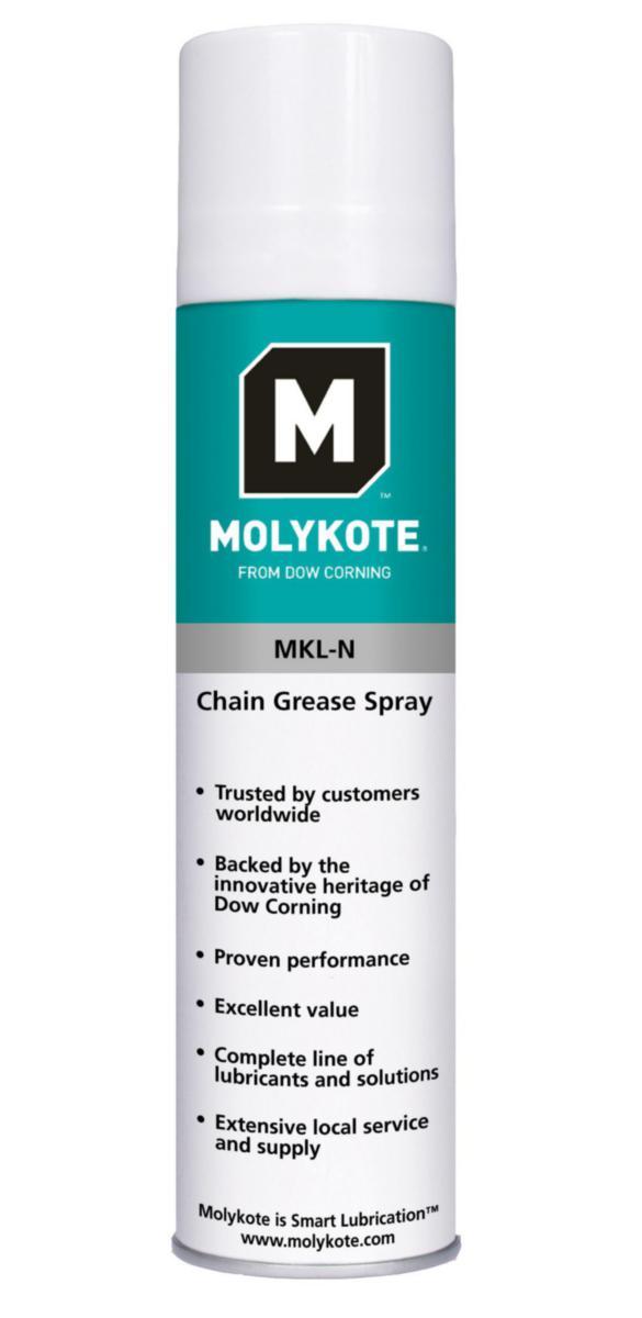 Kedjespray Molykote MKL-N - KEDJEFETT MOLYKOTE MKL-N 400ML SPRAY