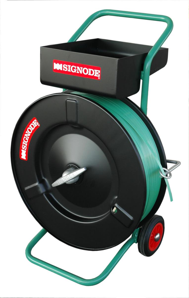 Bandavrullare Signode DF-25A - BANDAVRULLARE SIGNODE DF-25A FÖR PLASTBAND INKL HYLLA