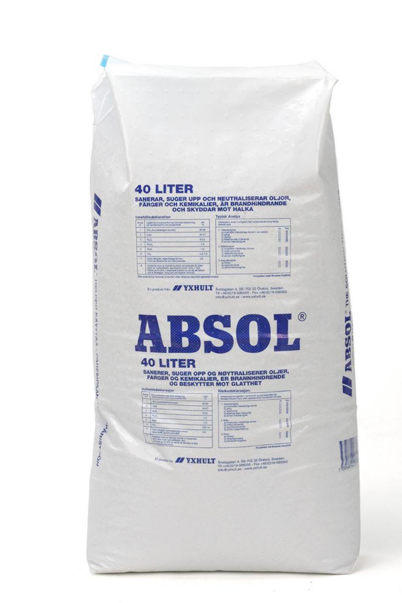 Absorptionsmedel Absol - ABSORPTIONSMEDEL ABSOL 40 L 21SÄCK/PALL