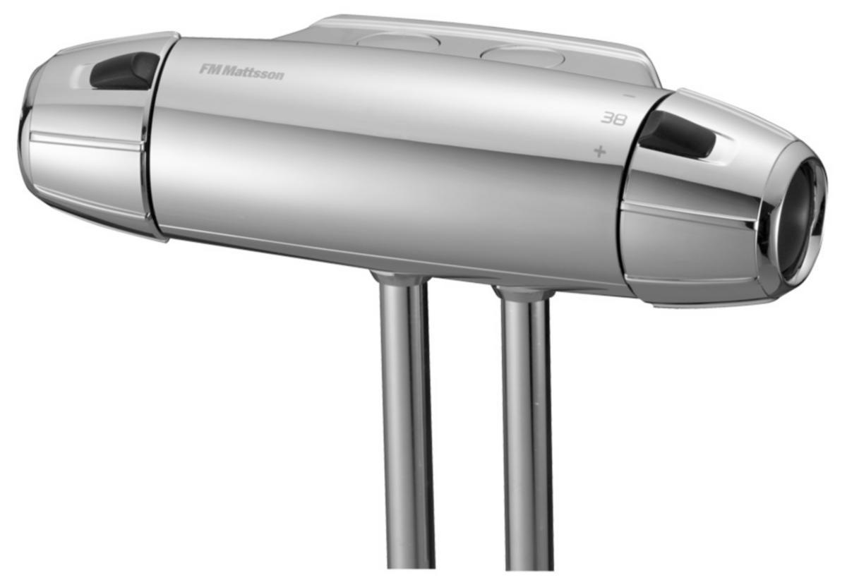 Termostatblandare för dusch, 40 c/c, utl ned, FMM 9000E - DUSCHBLAND FMM TERMOSTAT 40C/C KROM 9000E 8343314