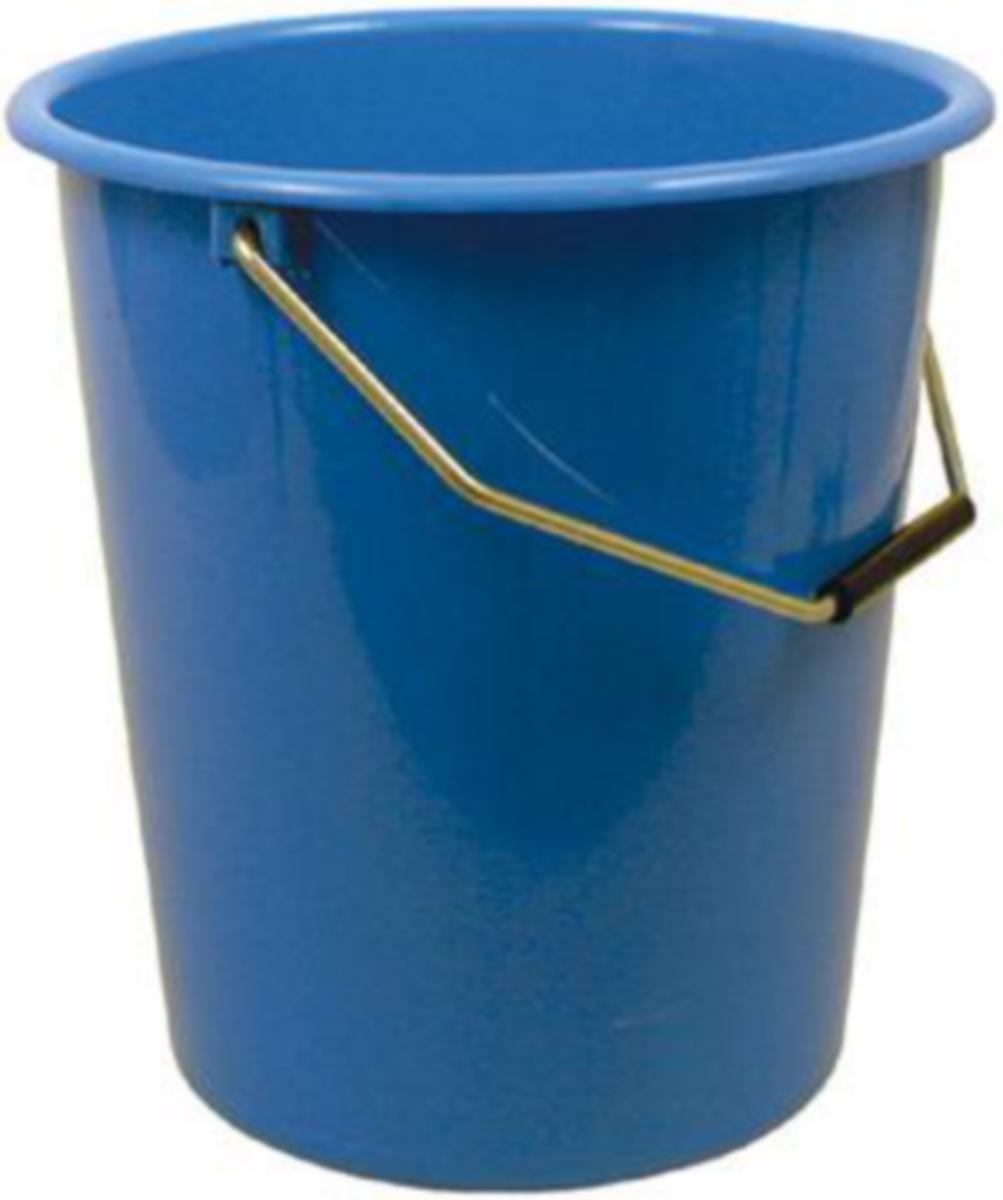 Hink plast 12l - HINK PLAST 12L BLÅ M STÅLGREP