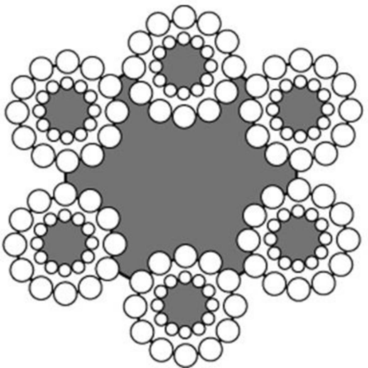 Stållina 144-TR - STÅLLINA 12MM 144-TRÅDIG (*6) FZ