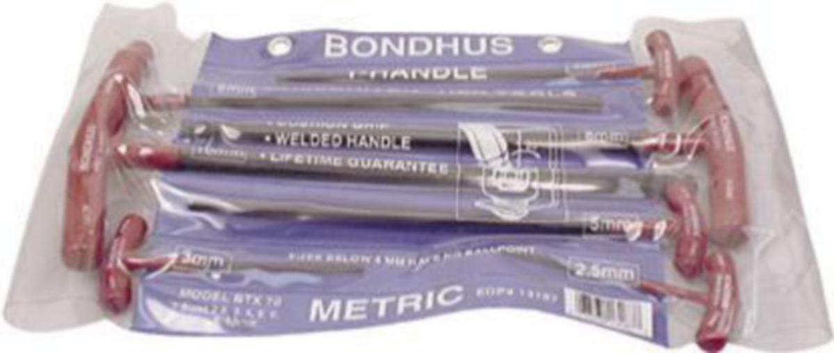 Sexkantnyckelsats Bondhus med T-handtag - SEXKANTNYCKELSATS BONDHUS T-HANDTAG BTX80 2,0-10,0MM