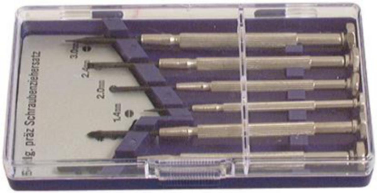 Finmekanikermejselsats - FINMEKANIKERMEJSELSATS ETUI 4 SPÅR + 2 KRYSSMEJS