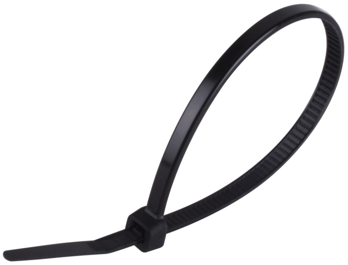 Buntband, svart, UV-beständig (utomhusbruk) - BUNTBAND SVART 540X7.8MM UV-BESTÄNDIG