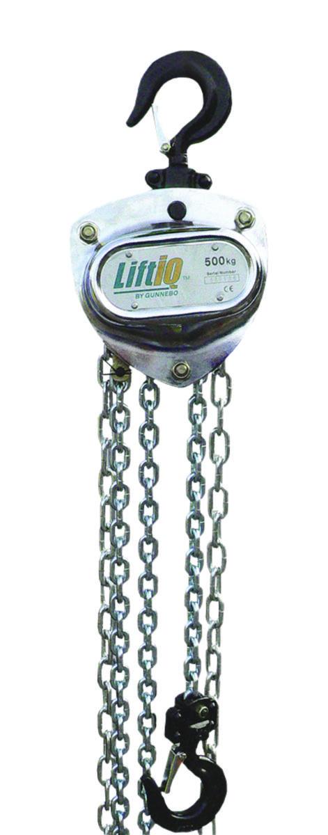 Snabblyftblock LiftIQ - SNABBLYFTBLOCK LIFTIQ 250KG 1-PARTIG KÄTTING
