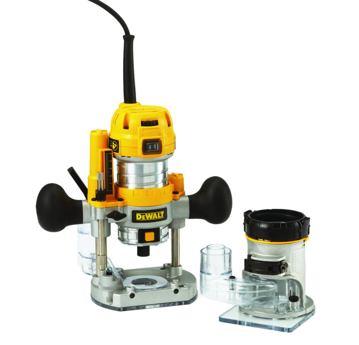 Handöverfräs DEWALT D26204K - HANDÖVERFRÄS DEWALT D26204K 900W. 6-8MM. KIT. 230V