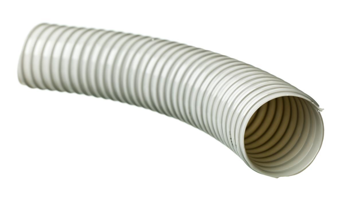 Ventilationsslang PVC - VENTILATIONSSLANG PVC 102MM GRÅ 25M/RLE