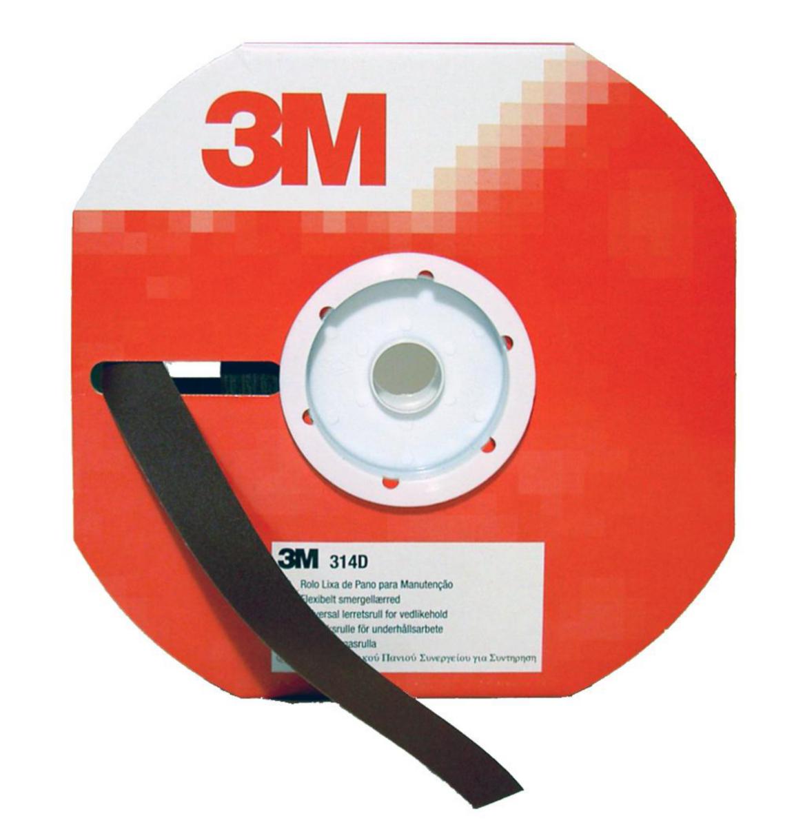 Slipduksrulle 3M 314D - SLIPDUKSRULLE 3M 314D 25MMX25M KORN 120