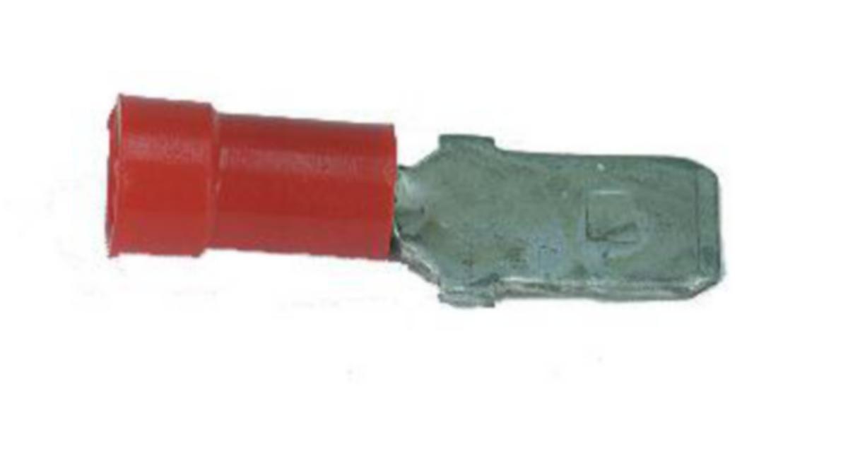 Kabelsko, flatstift - KABELSKO FLATSTIFT A1507H RÖD 10ST PÅSE
