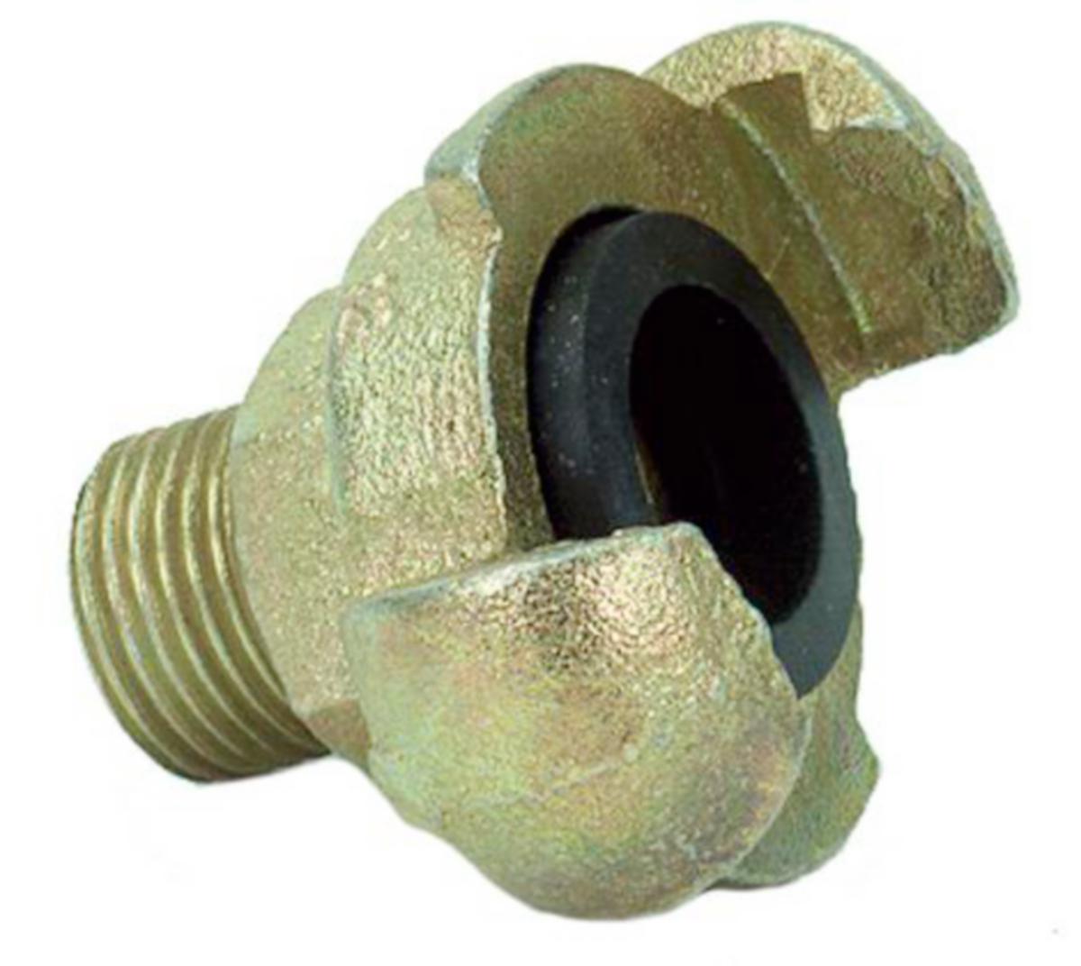 Klokoppling av aducergods med utvändig gänga - 10 KLOKOPPLING AV ADUCERGODS MED 3/8" UTV.GG INKL PACKNING