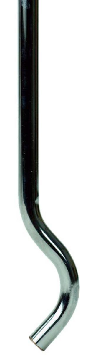 Kopparrör, kromat förbigångsrör s-bockat, halvhårt - FÖRBIGÅNGSRÖR S-BOCKAT 12MM FÖRKROMAT 1000MM