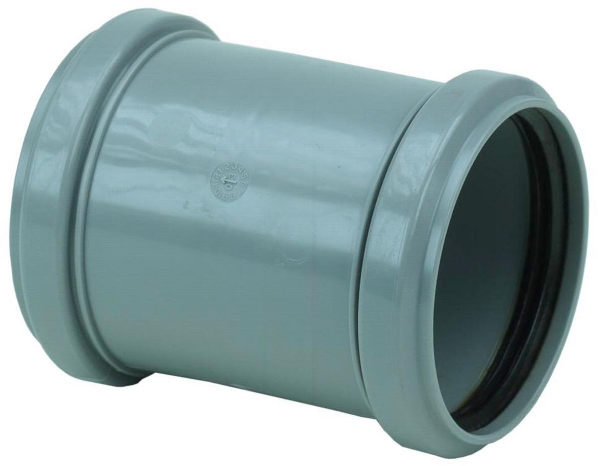 Dubbelmuff med kant PP, Pipelife - PP DUBBELMUFF NORDIC 75MM 