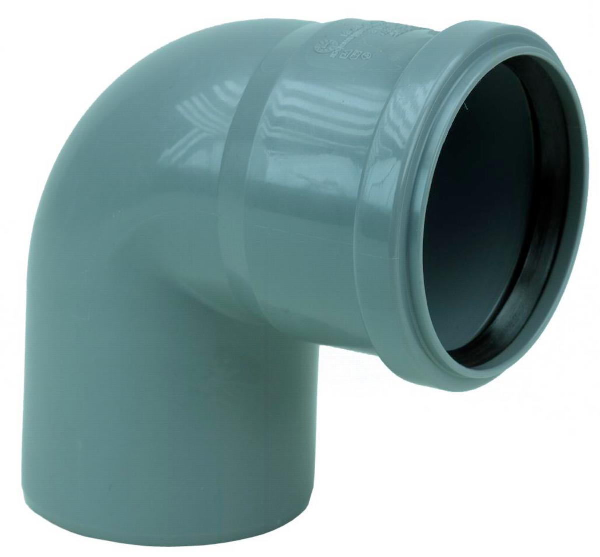 Böj 88,5° med 1 muff PP, Pipelife - PP BÖJ NORDIC 50X88.5GR 1 MUFF 