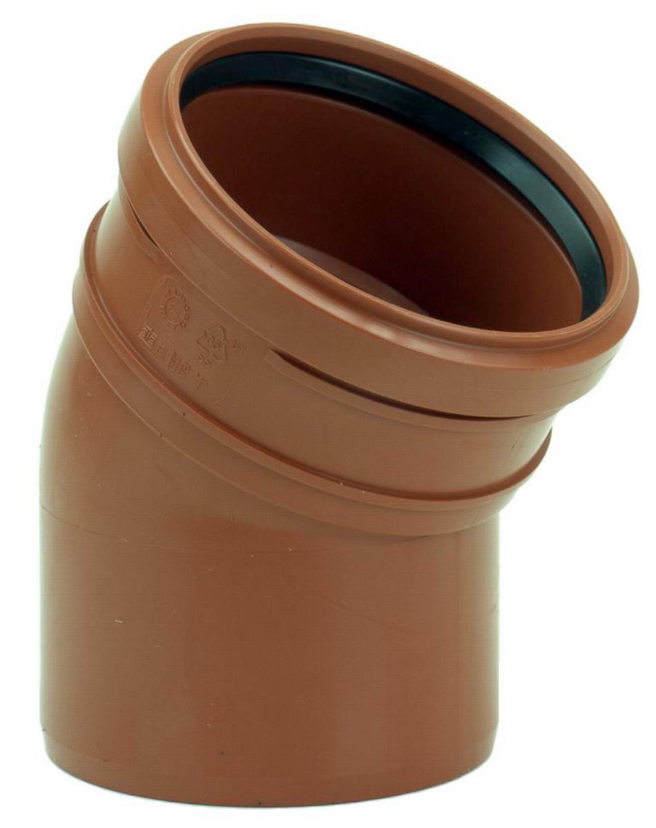 Markavloppsböjar PP 30° 1-muff - MARK BÖJ 110X30GR 1 MUFF PP 2353928