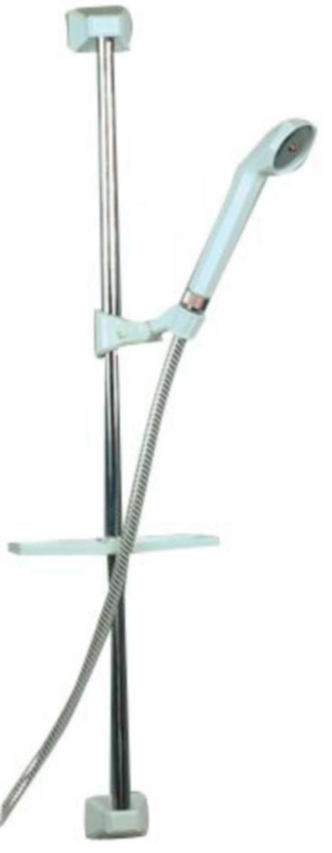 Duschset Briljant med slang, stång 75 cm, Arrow - DUSCHSET BRILJANT VIT ARROW